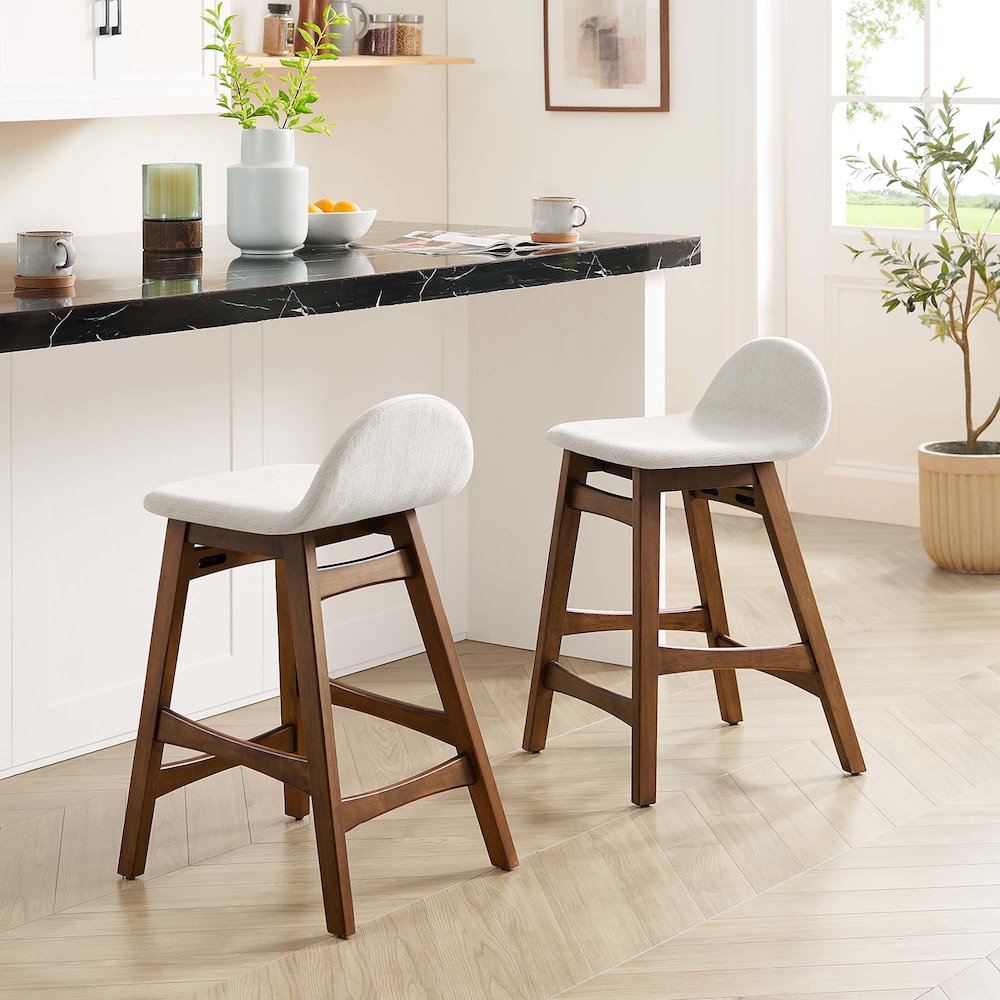 Juno Wood Counter Stool Set of 2. Picture 9