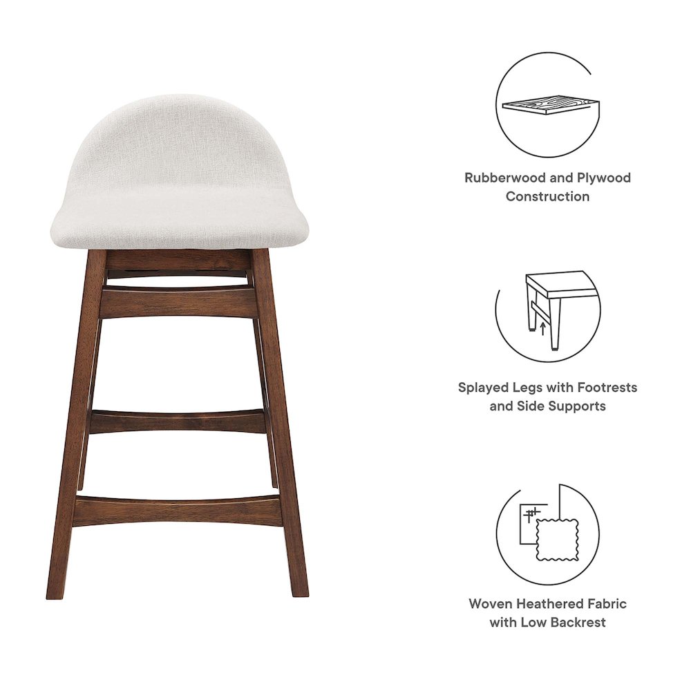 Juno Wood Counter Stool Set of 2. Picture 3