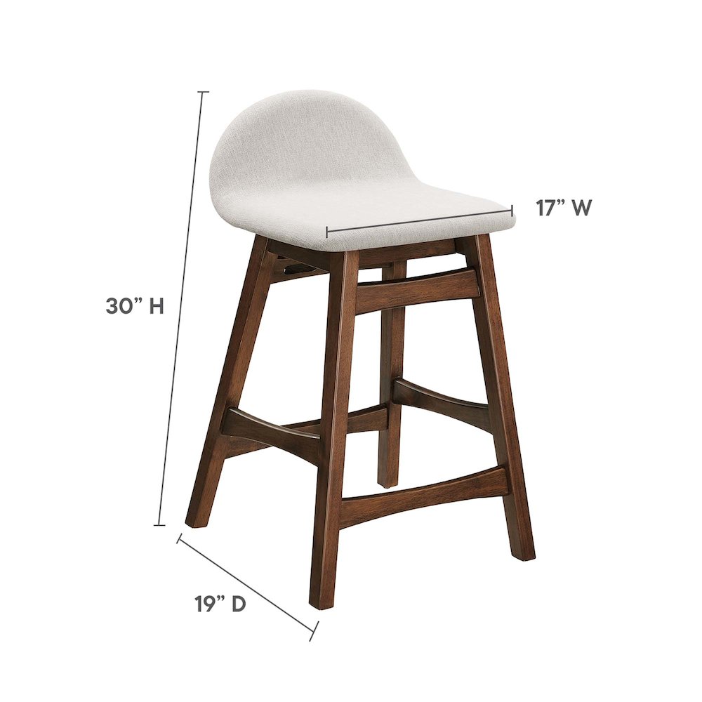 Juno Wood Counter Stool Set of 2. Picture 2