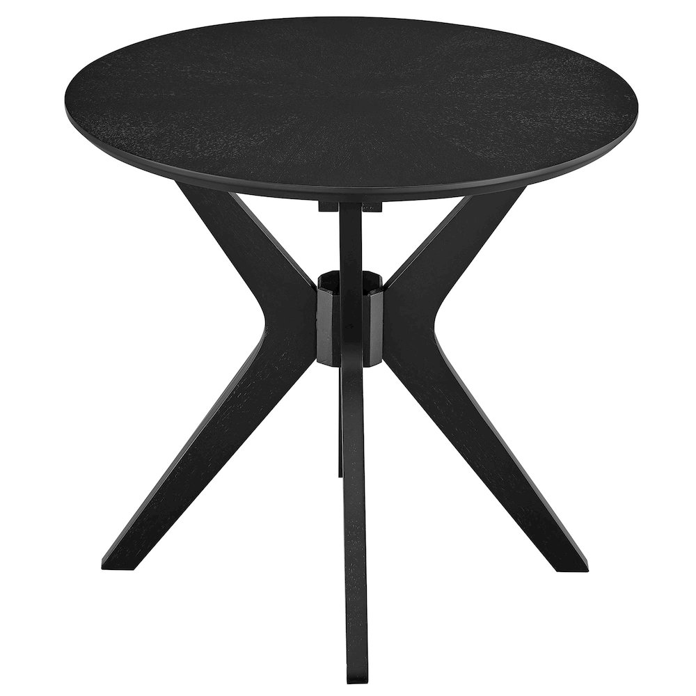 Crossroads 24” Round Wood Side Table. Picture 4
