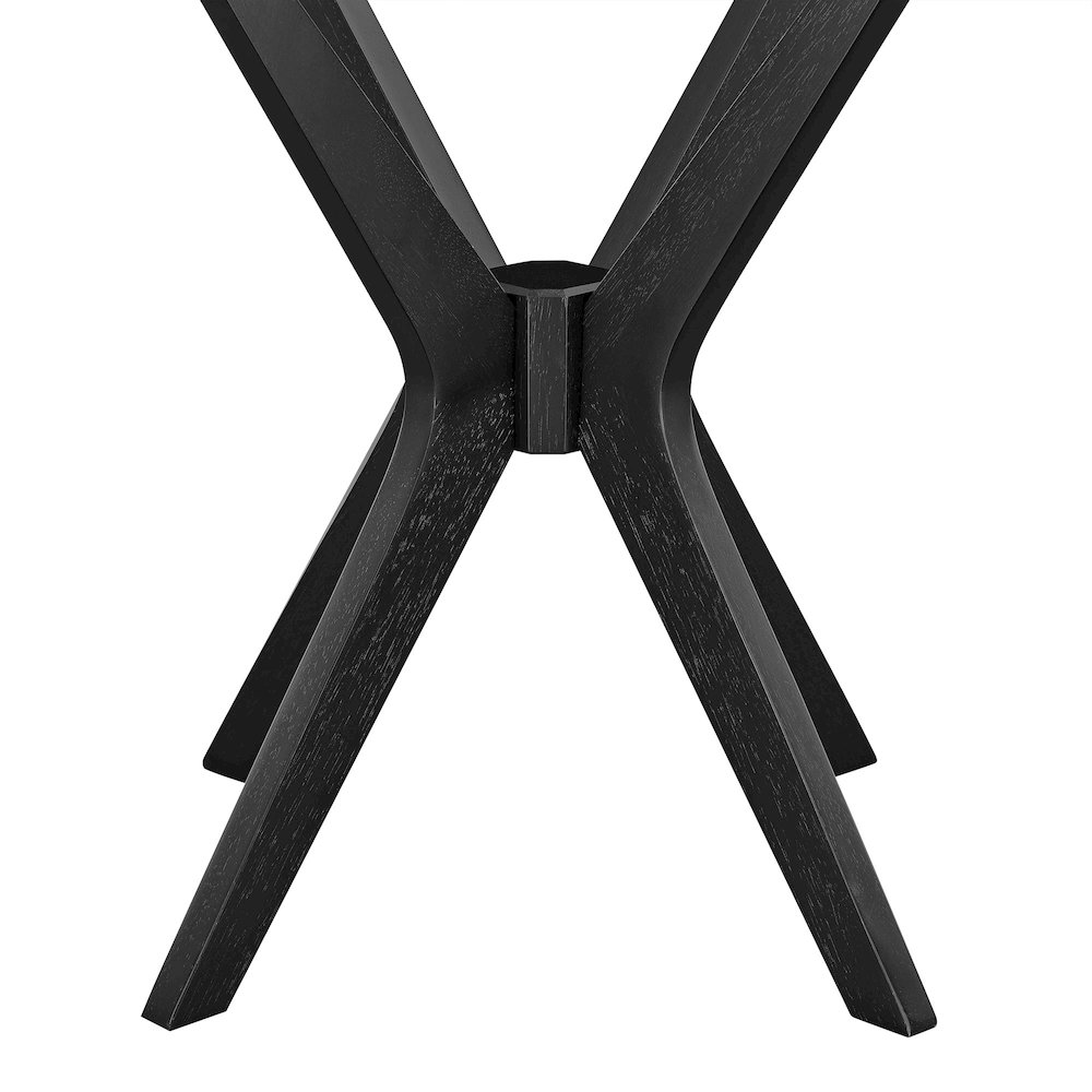 Crossroads 24” Round Wood Side Table. Picture 6