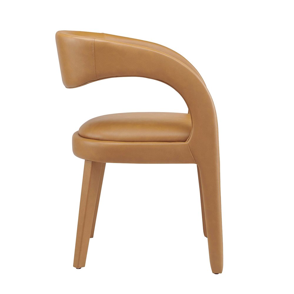 Pinnacle Vegan Leather Dining Chair Set of 2. Picture 4