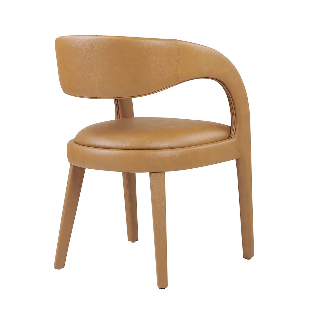 Pinnacle Vegan Leather Dining Chair Set of 2. Picture 5