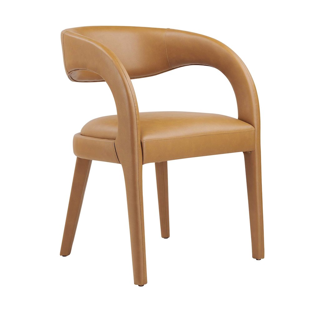 Pinnacle Vegan Leather Dining Chair Set of 2. Picture 8