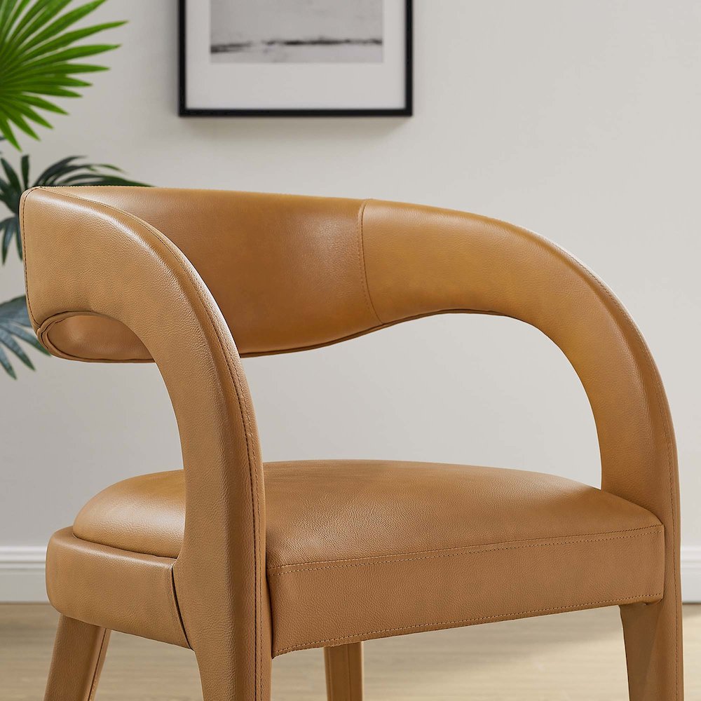 Pinnacle Vegan Leather Dining Chair Set of 2. Picture 10