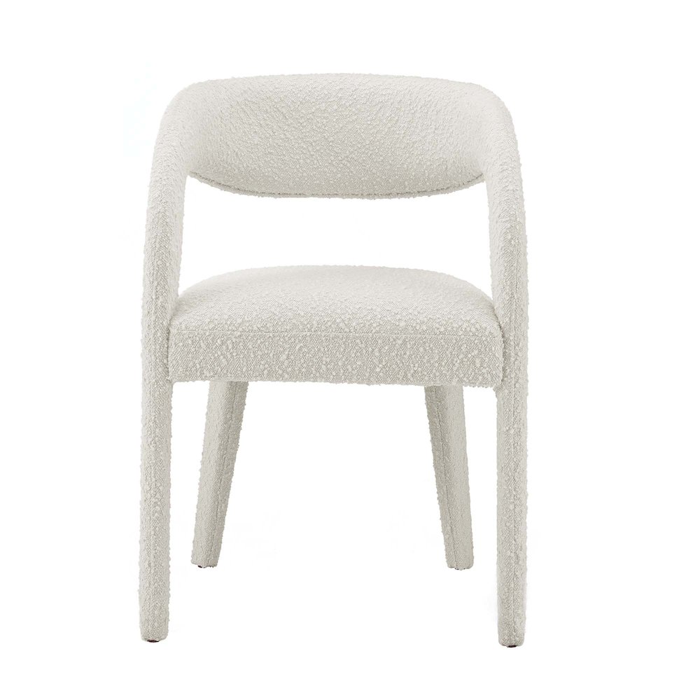 Pinnacle Boucle Upholstered Dining Chair Set of 2. Picture 6