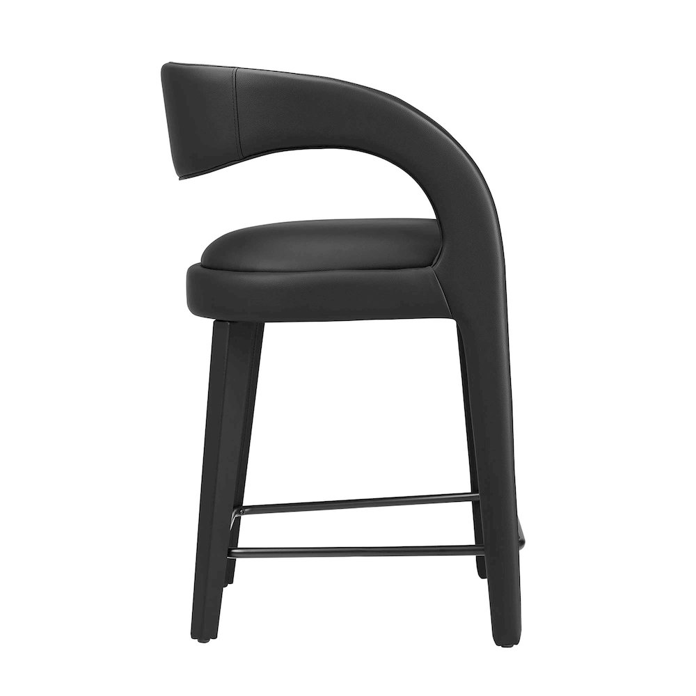 Pinnacle Vegan Leather Counter Stool Set of 2. Picture 4