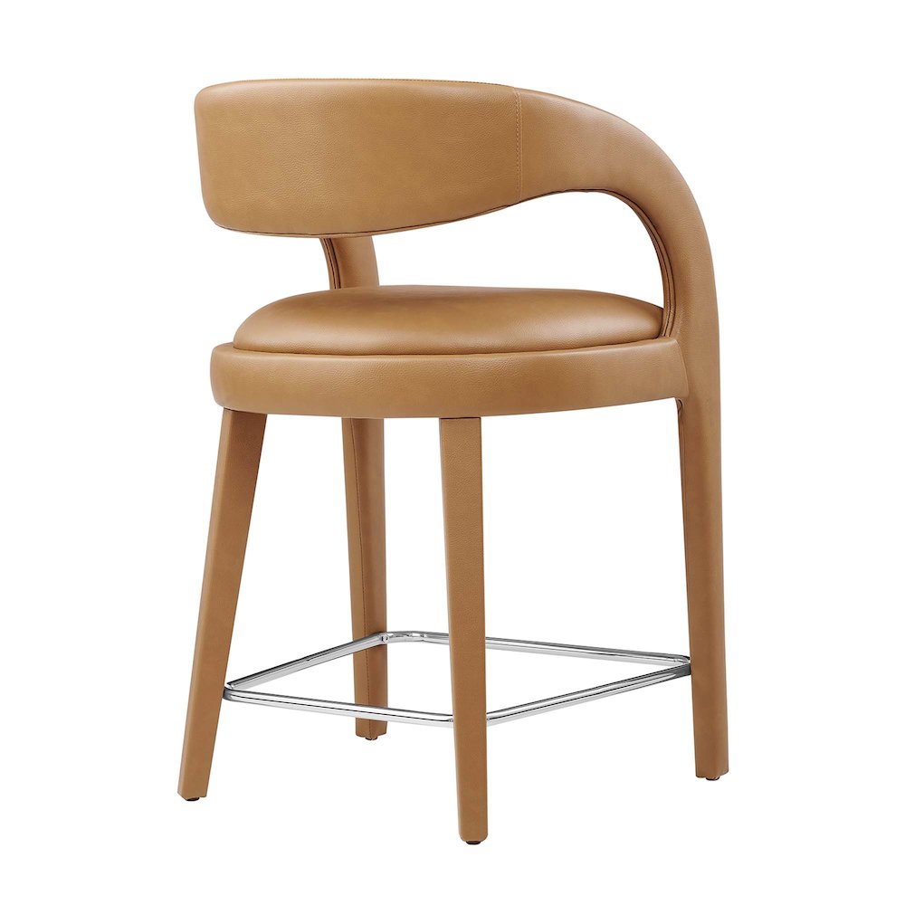 Pinnacle Vegan Leather Counter Stool Set of 2. Picture 5