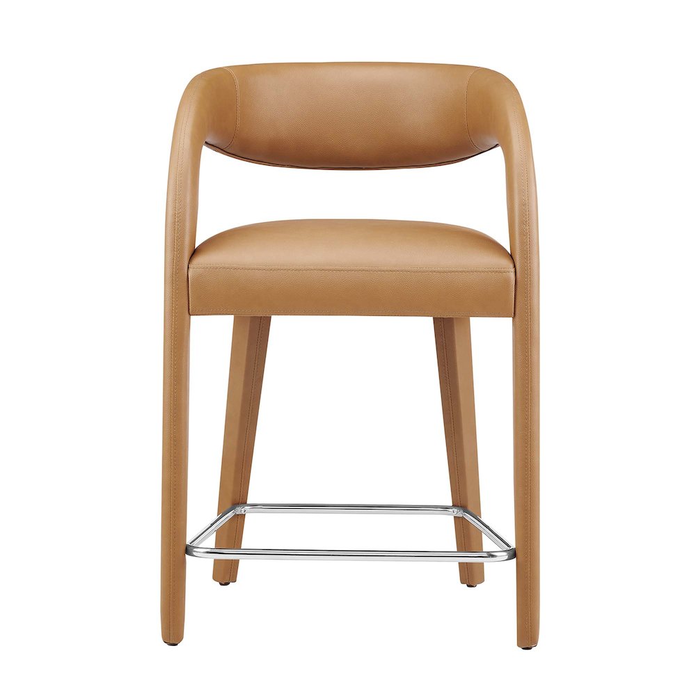 Pinnacle Vegan Leather Counter Stool Set of 2. Picture 6