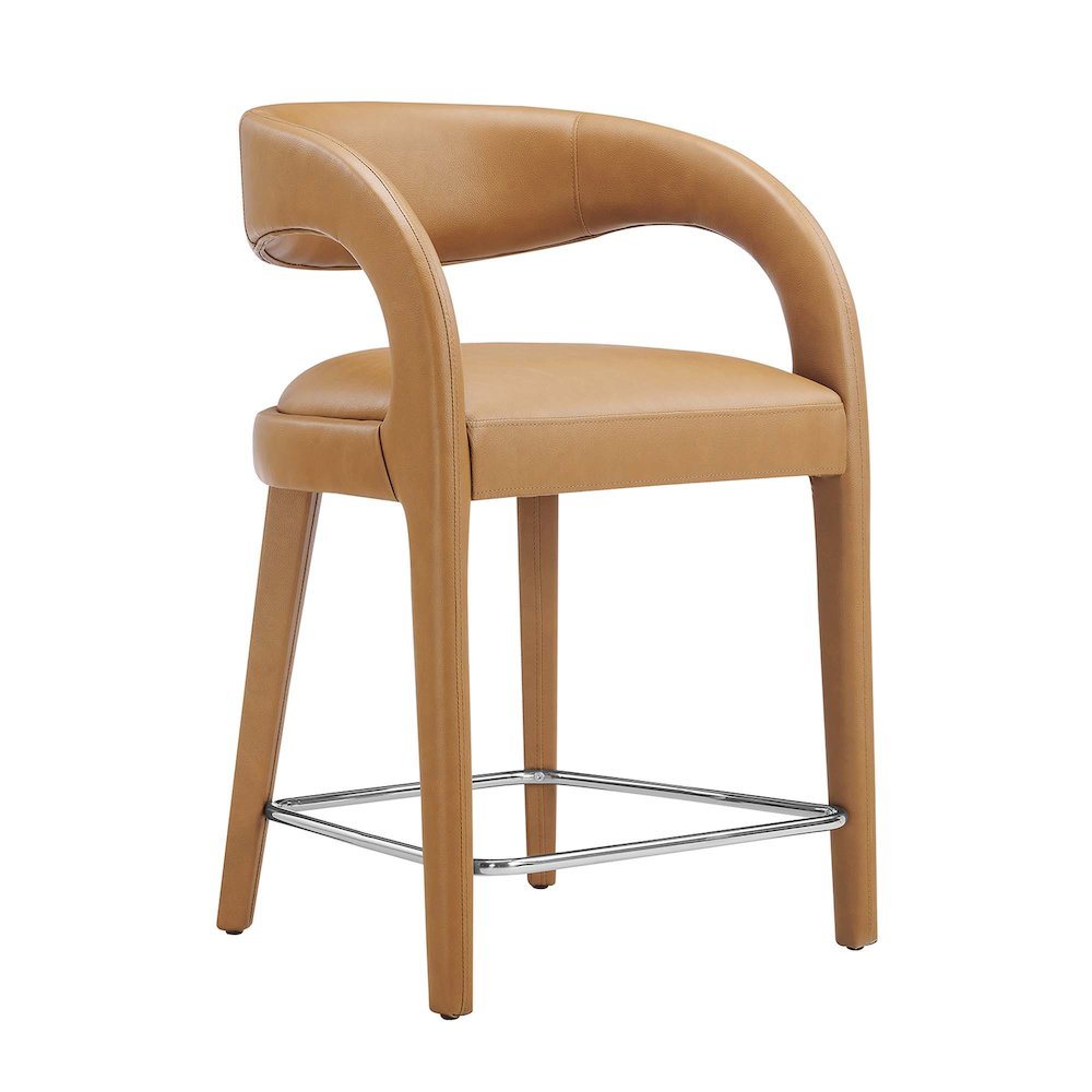 Pinnacle Vegan Leather Counter Stool Set of 2. Picture 8