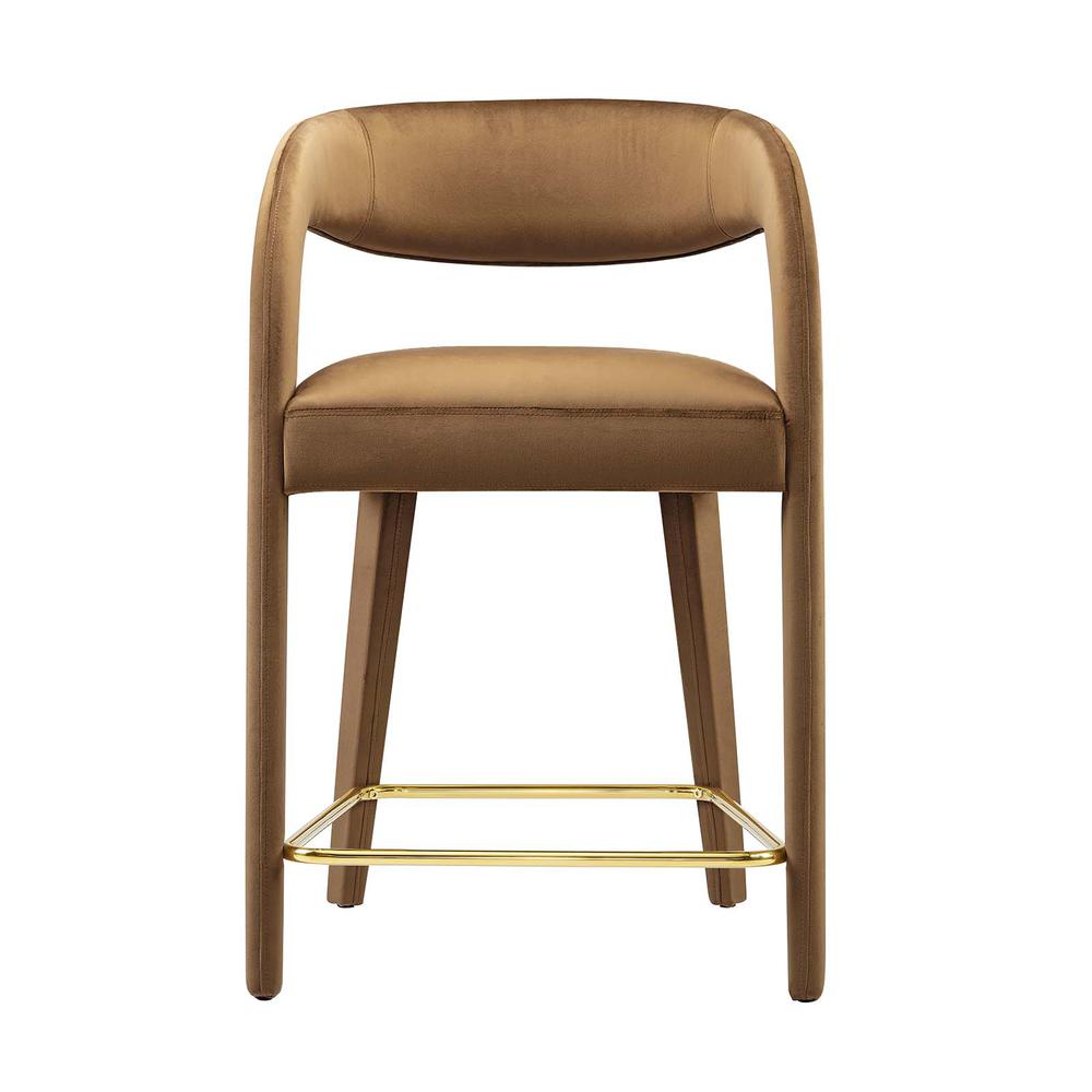 Pinnacle Performance Velvet Counter Stool Set of Two. Picture 4