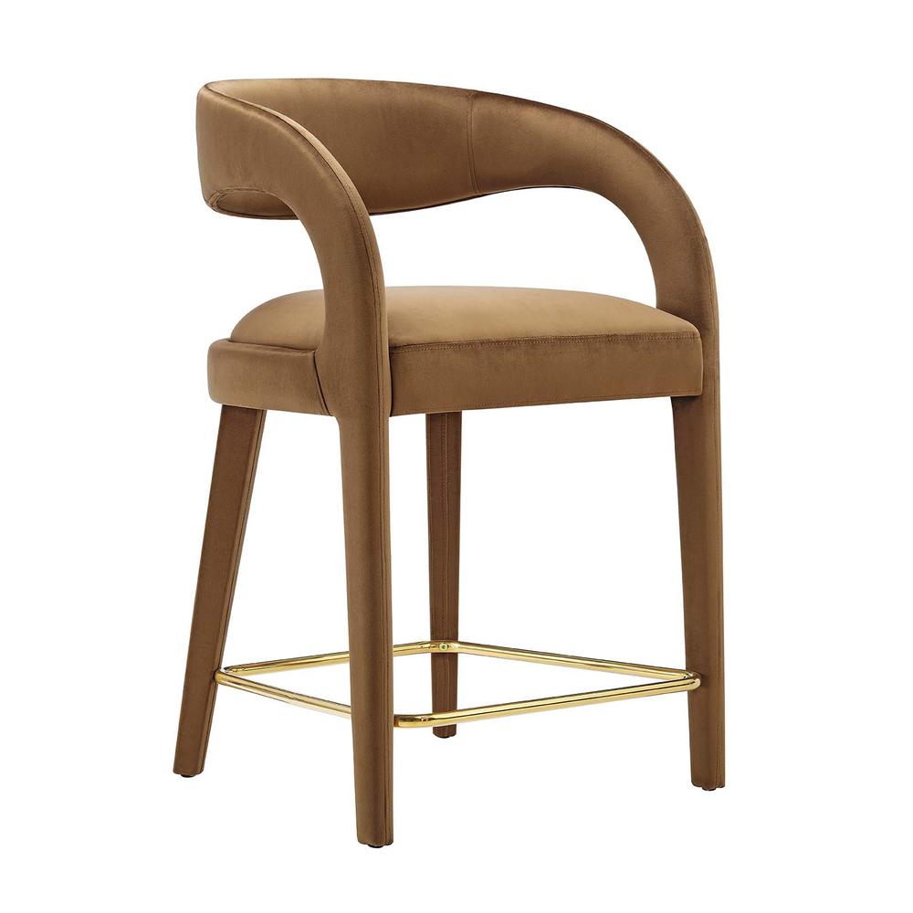 Pinnacle Performance Velvet Counter Stool Set of Two. Picture 6