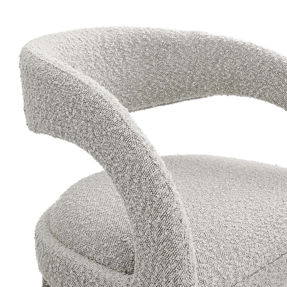 Pinnacle Boucle Upholstered Bar Stool Set of 2. Picture 7