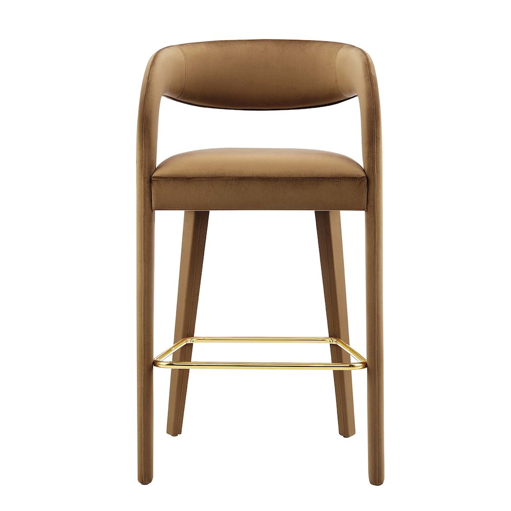 Pinnacle Performance Velvet Bar Stool Set of 2. Picture 6