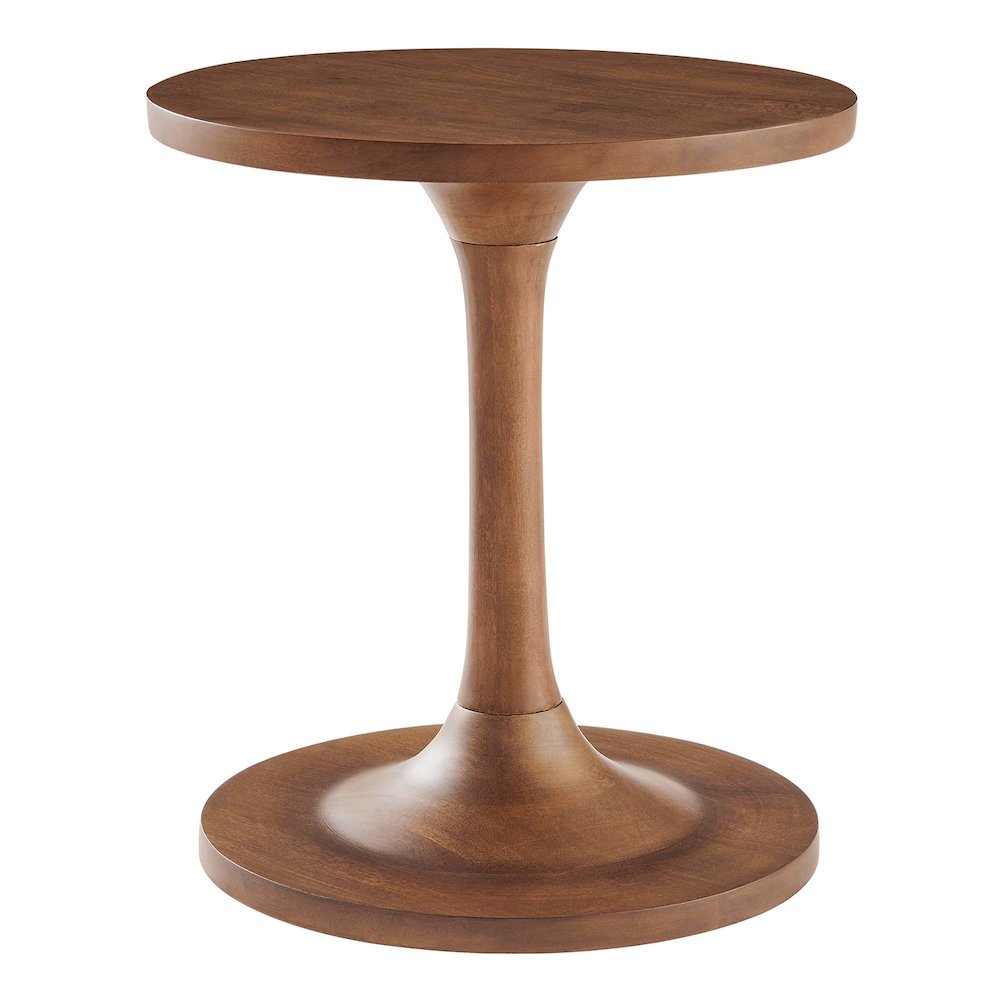 Lina Round Wood Side Table. Picture 1
