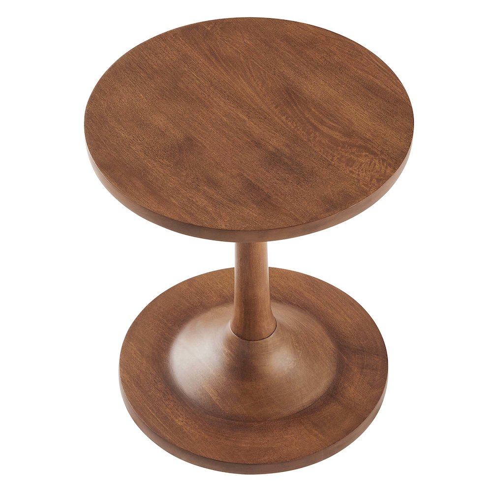 Lina Round Wood Side Table. Picture 5