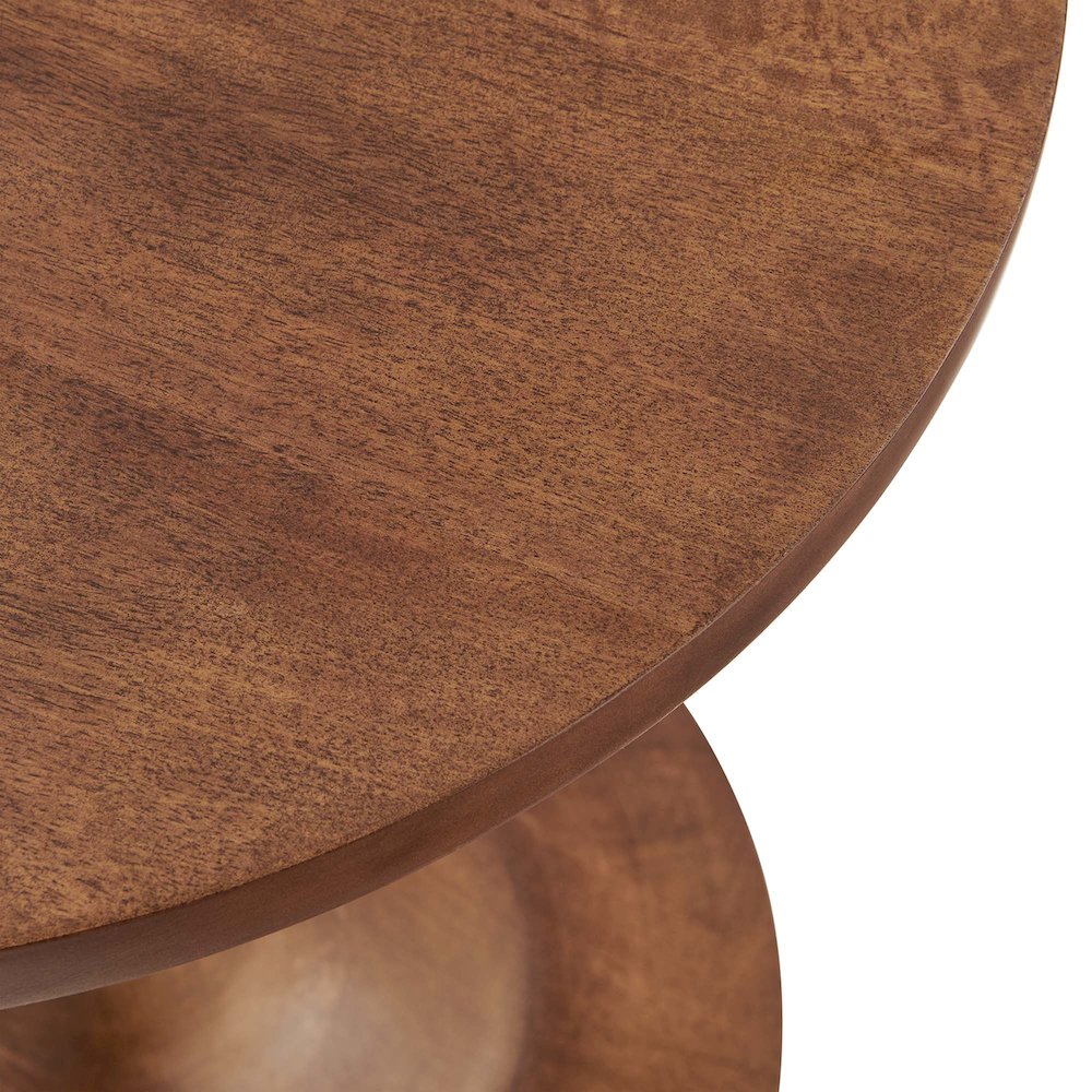 Lina Round Wood Side Table. Picture 7