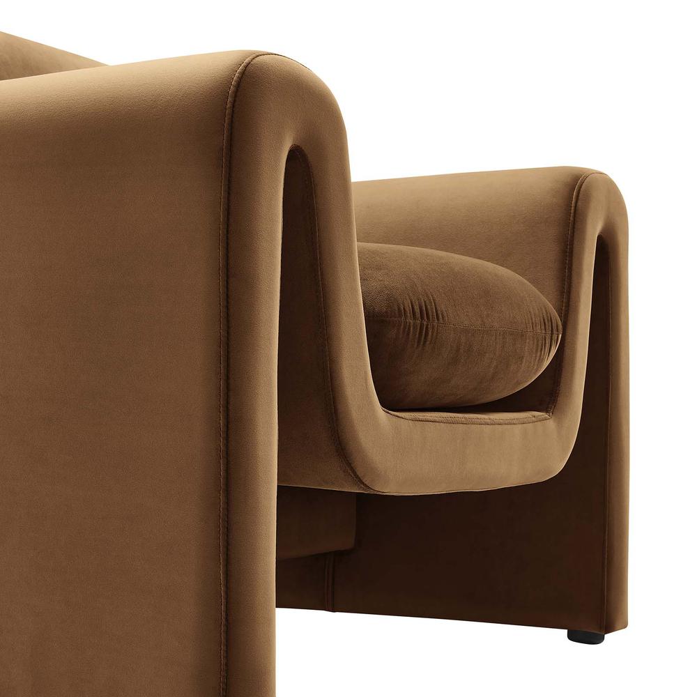 Waverly Performance Velvet Armchair. Picture 5
