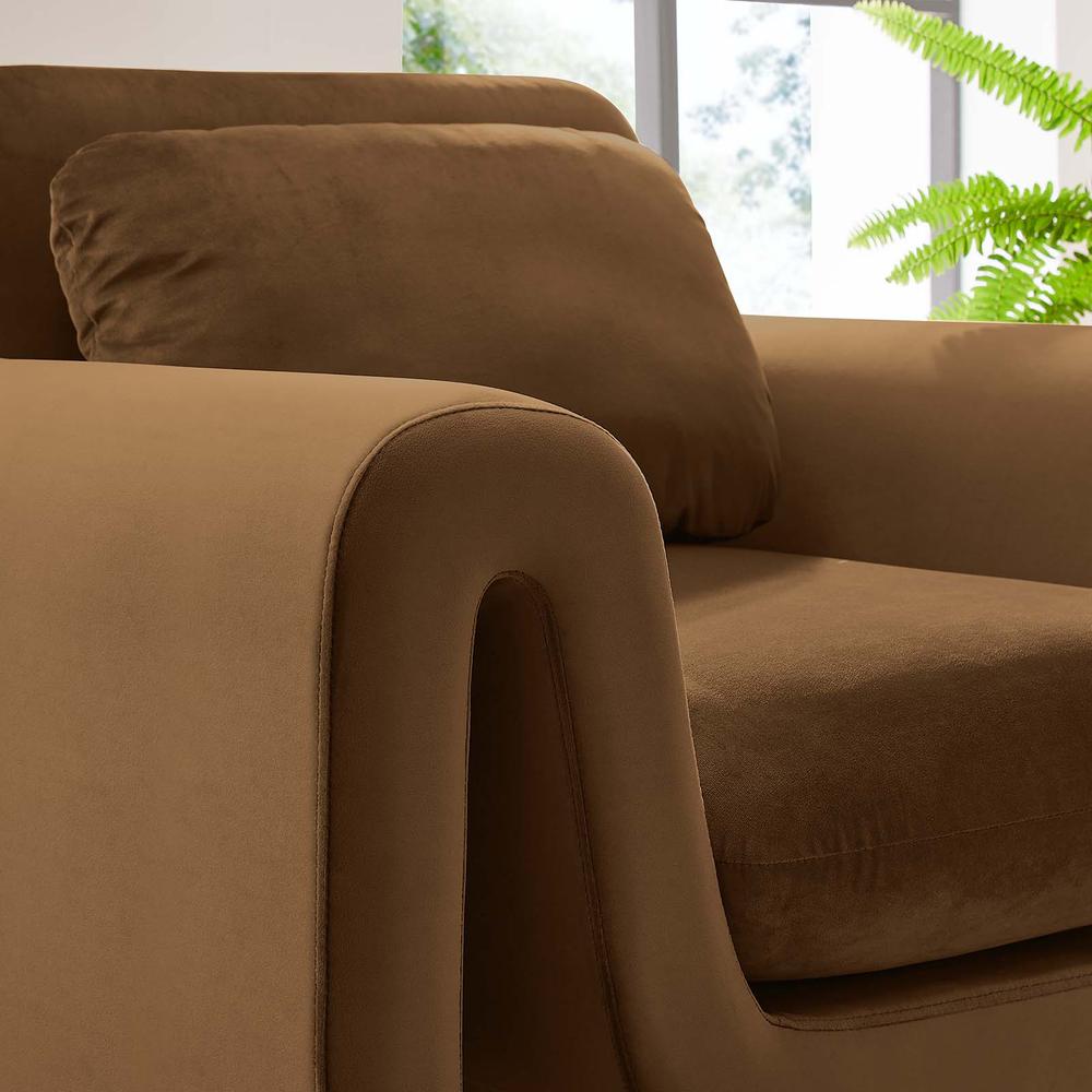 Waverly Performance Velvet Armchair. Picture 8