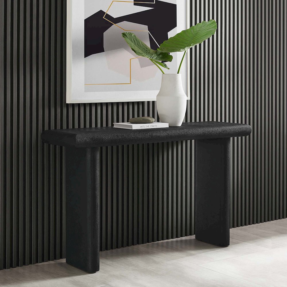 Relic Concrete Textured Console Table. Picture 9