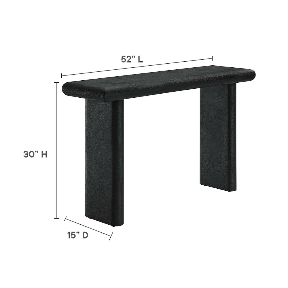 Relic Concrete Textured Console Table. Picture 3