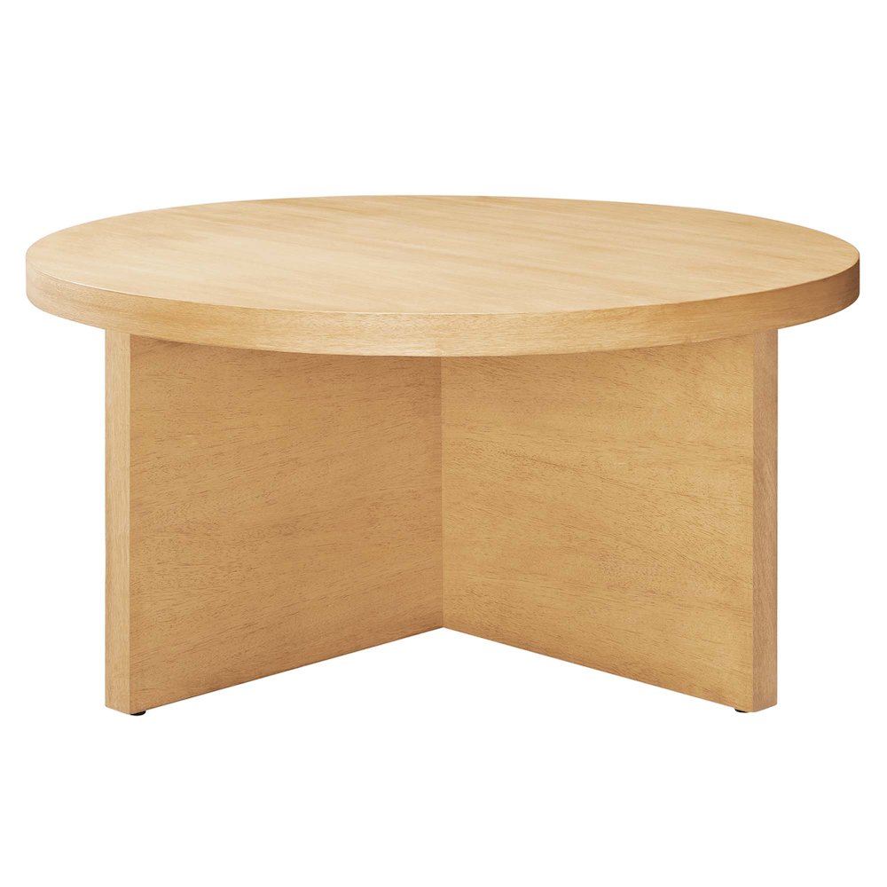 Silas Round Wood Coffee Table. Picture 1