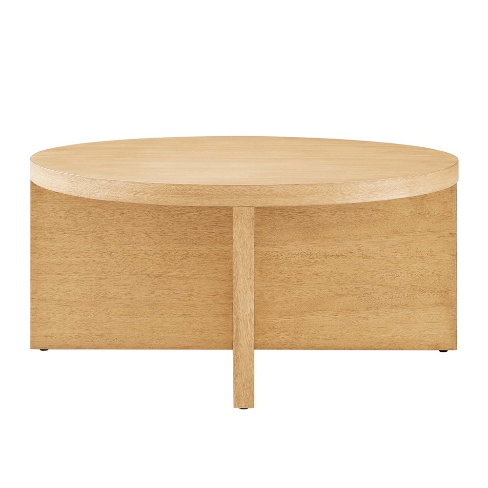 Silas Round Wood Coffee Table. Picture 4