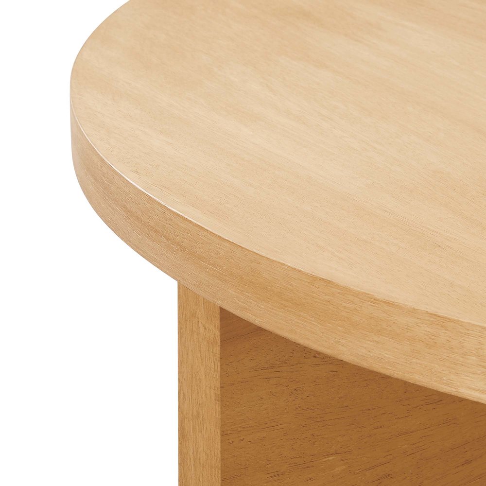 Silas Round Wood Coffee Table. Picture 6