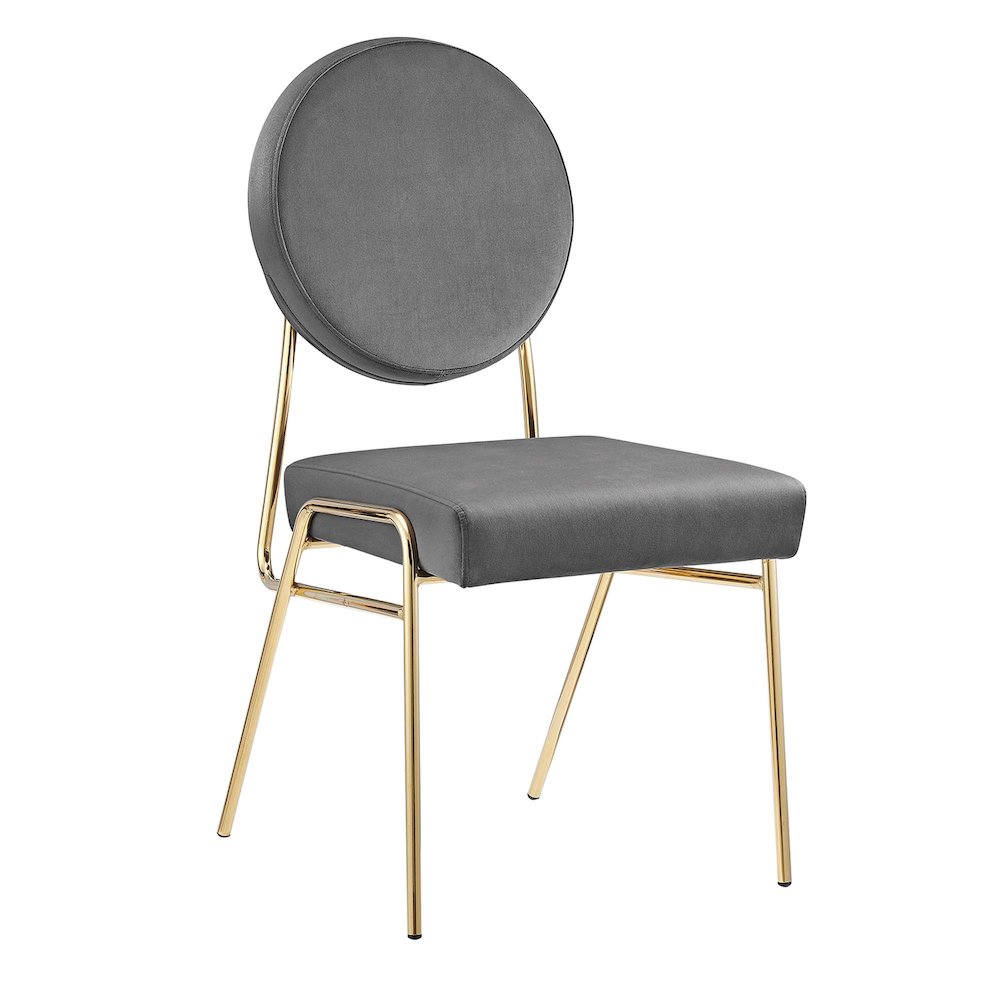 Craft Performance Velvet Dining Side Chairs Set of 2. Picture 1