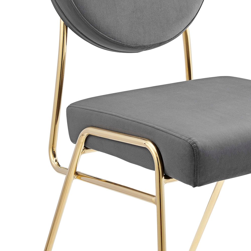 Craft Performance Velvet Dining Side Chairs Set of 2. Picture 7