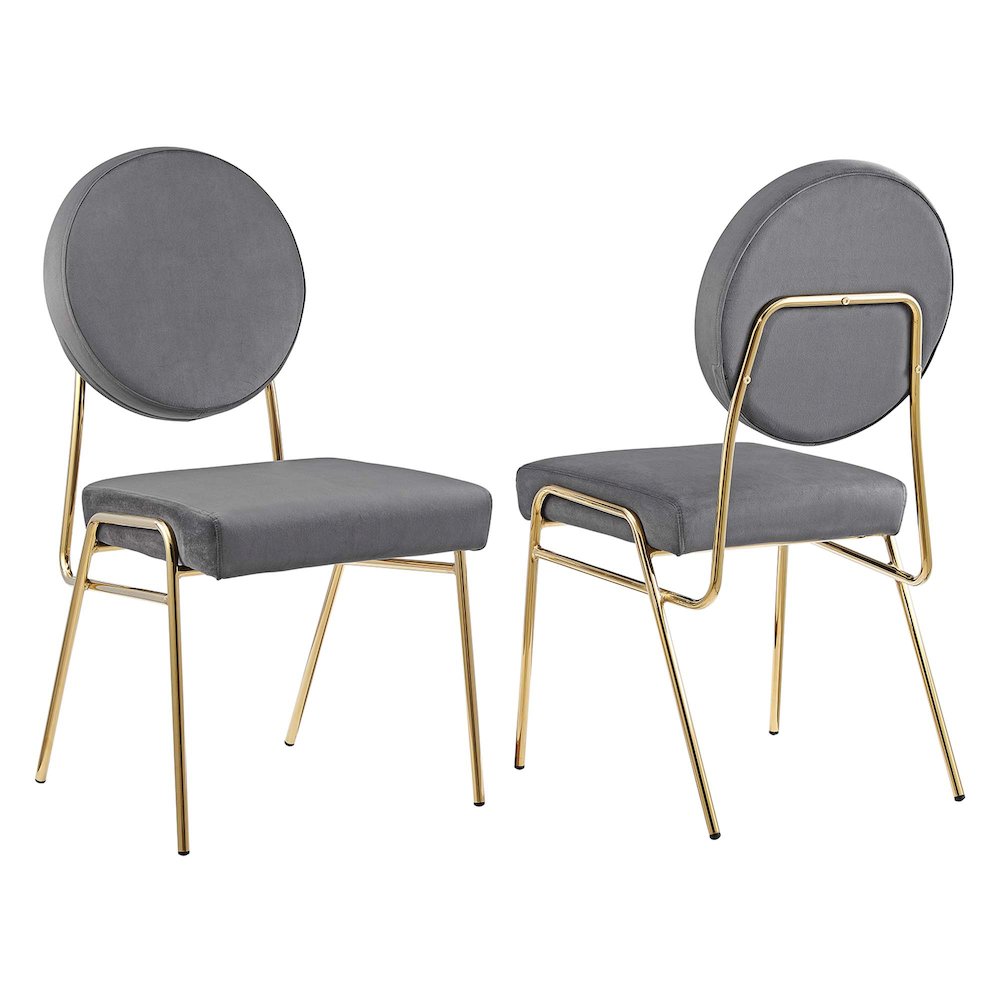 Craft Performance Velvet Dining Side Chairs Set of 2. Picture 8