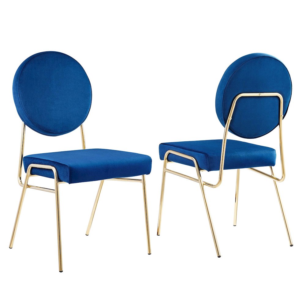Craft Performance Velvet Dining Side Chairs Set of 2. Picture 8