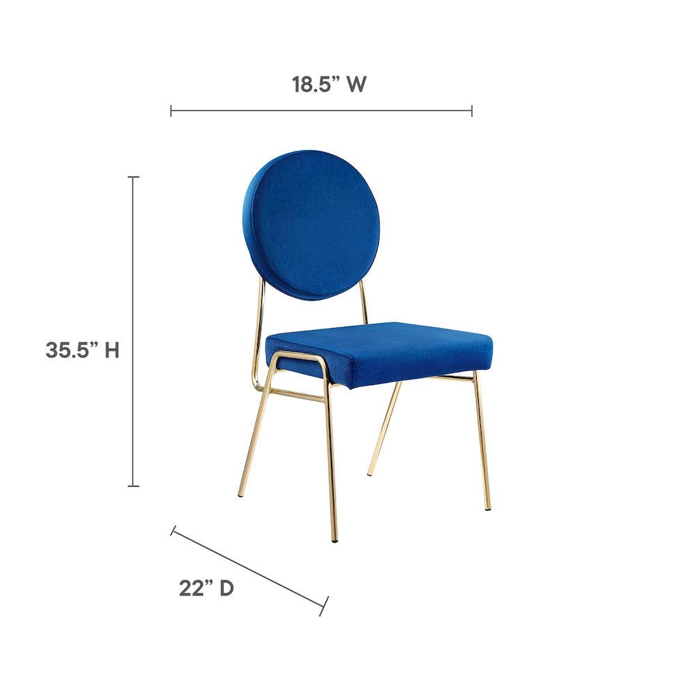 Craft Performance Velvet Dining Side Chairs Set of 2. Picture 3
