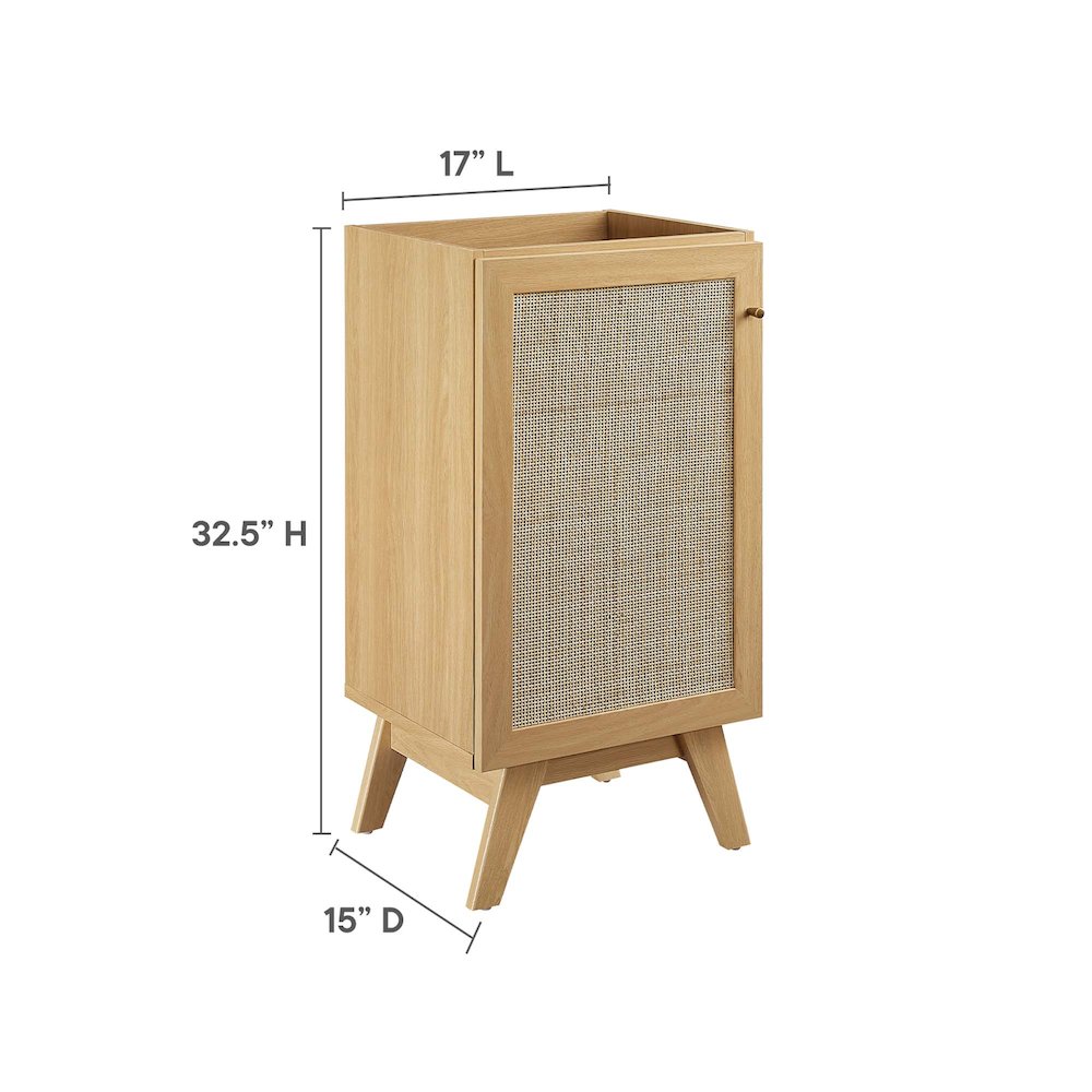 Soma 18” Bathroom Vanity Cabinet (Sink Basin Not Included). Picture 3