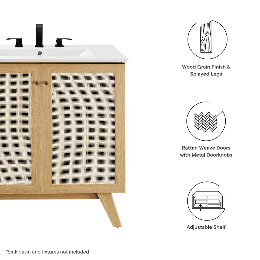 Soma 30” Bathroom Vanity Cabinet (Sink Basin Not Included). Picture 2