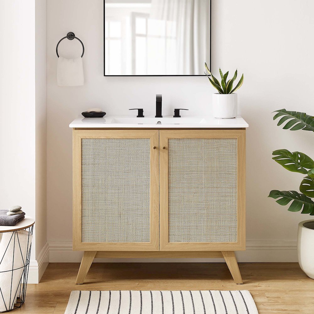 Soma 36” Bathroom Vanity Cabinet (Sink Basin Not Included). Picture 10