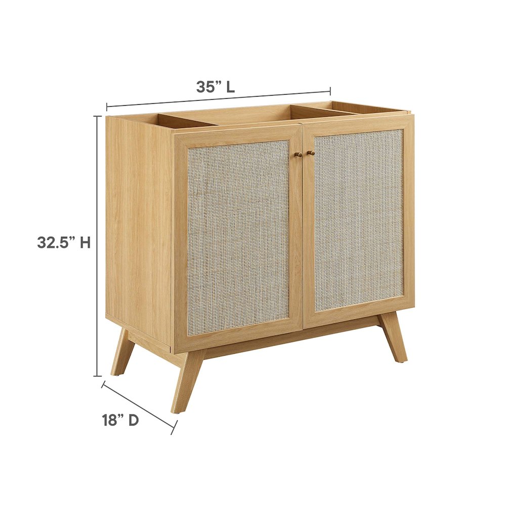 Soma 36” Bathroom Vanity Cabinet (Sink Basin Not Included). Picture 3