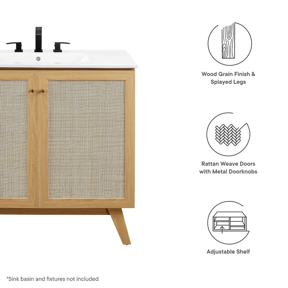 Soma 36” Bathroom Vanity Cabinet (Sink Basin Not Included). Picture 2