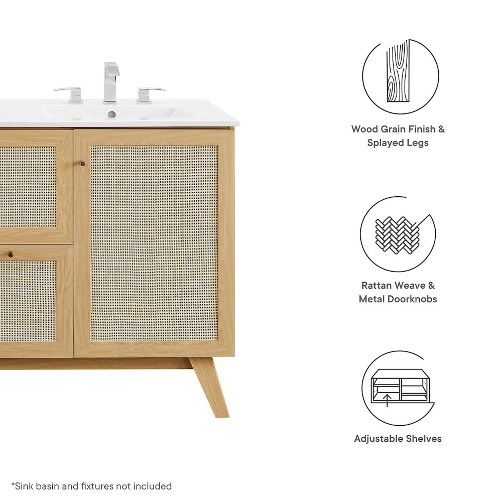 48” Single or Double Sink Bathroom Vanity Cabinet (Sink Basin Not Included). Picture 2