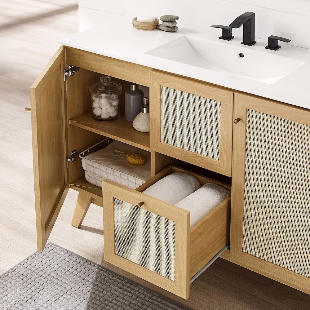 48” Single or Double Sink Bathroom Vanity Cabinet (Sink Basin Not Included). Picture 12