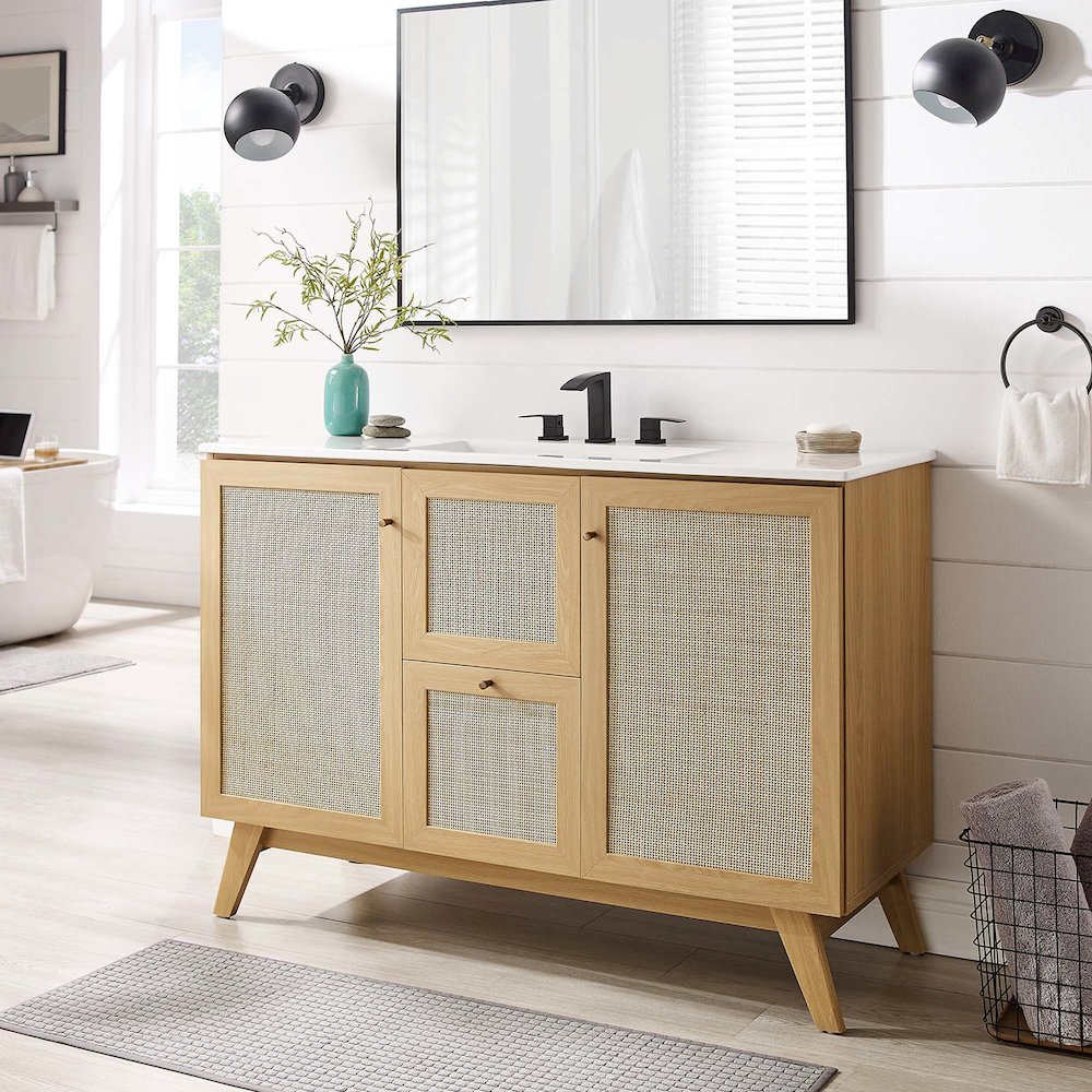 48” Single or Double Sink Bathroom Vanity Cabinet (Sink Basin Not Included). Picture 11
