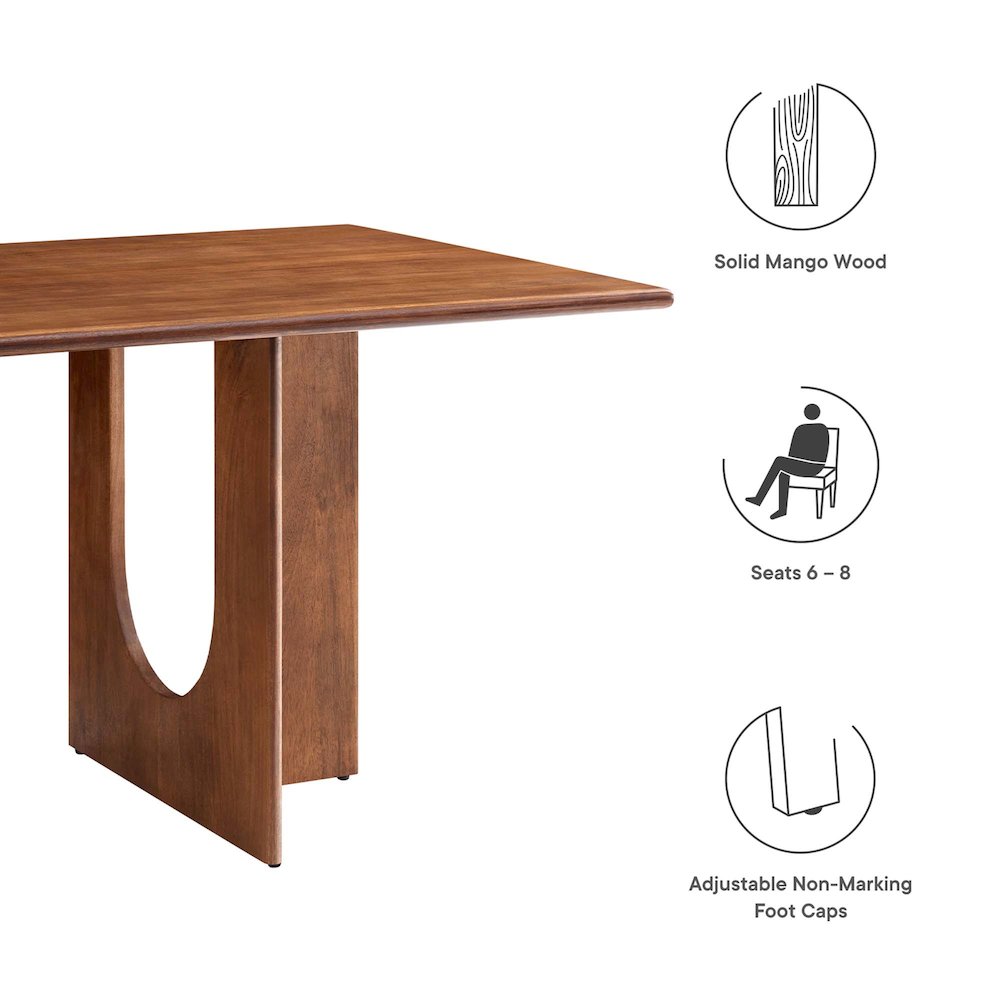 Rivian Rectangular 70" Wood Dining Table. Picture 2