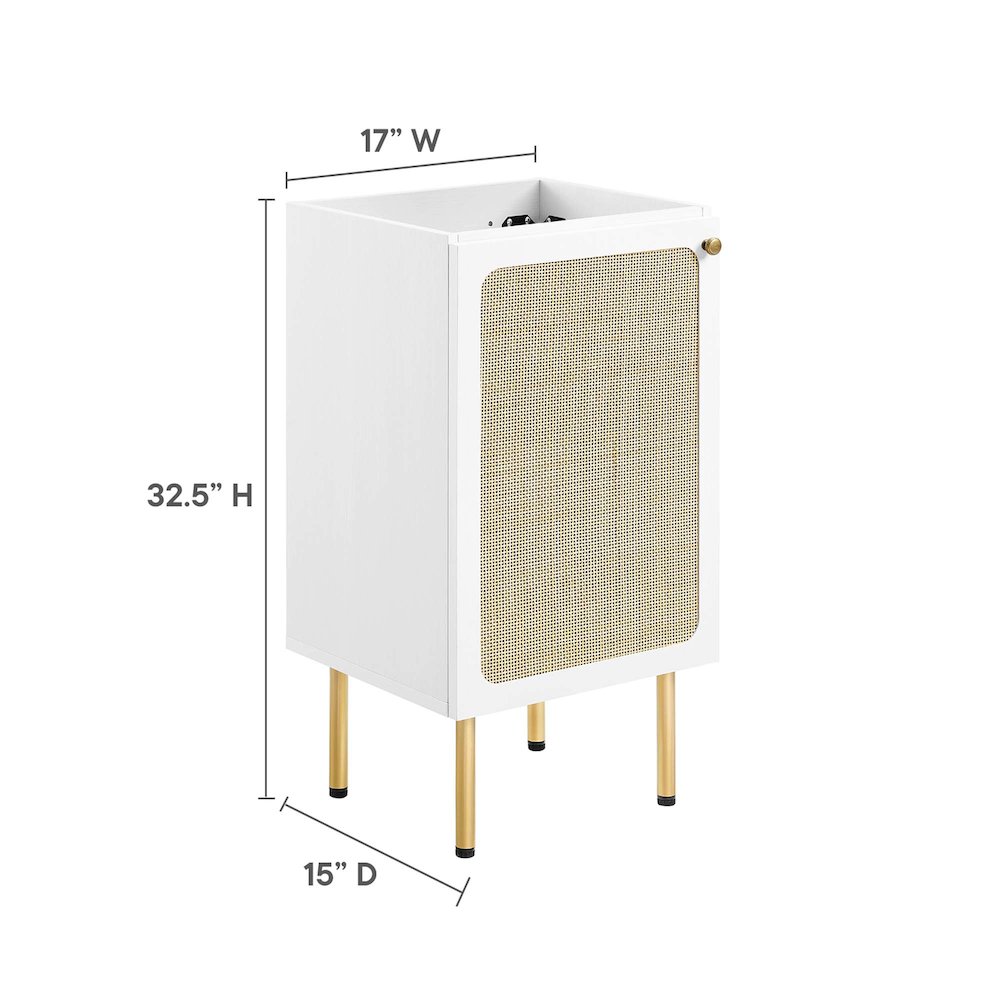 Chaucer 18" Bathroom Vanity Cabinet (Sink Basin Not Included). Picture 2