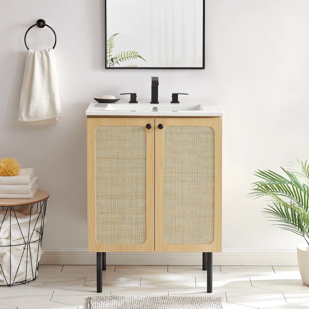 Chaucer 24" Bathroom Vanity Cabinet (Sink Basin Not Included). Picture 10