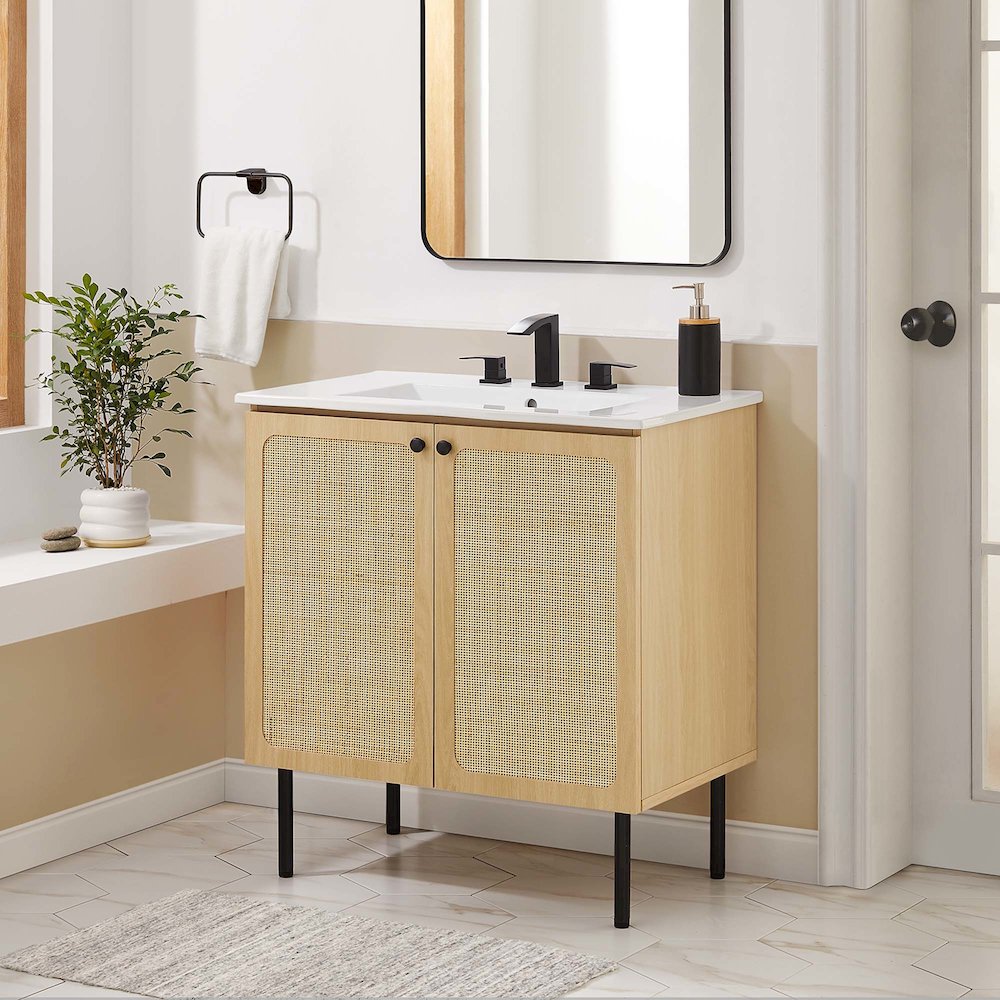 Chaucer 30" Bathroom Vanity Cabinet (Sink Basin Not Included). Picture 10