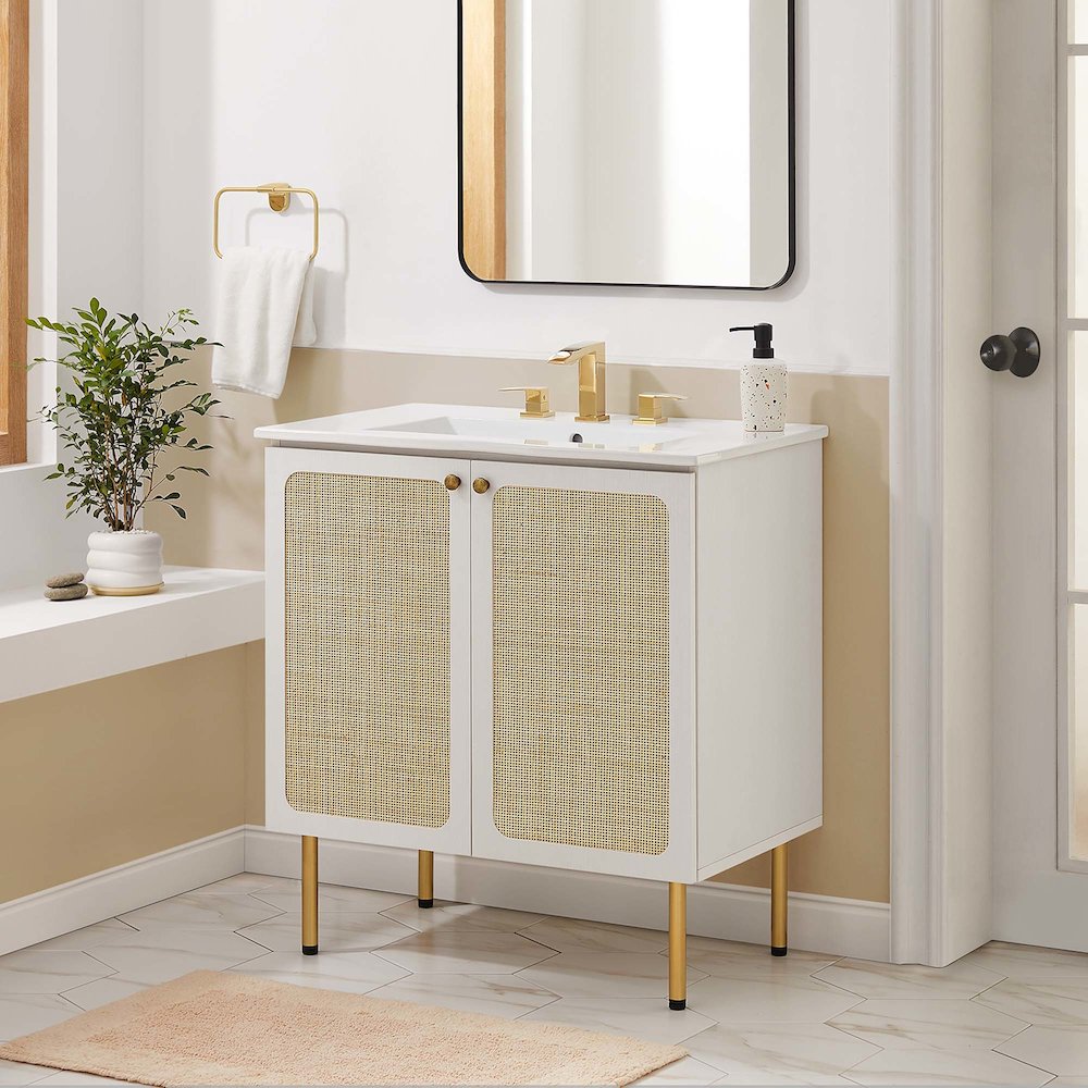 Chaucer 30" Bathroom Vanity Cabinet (Sink Basin Not Included). Picture 10
