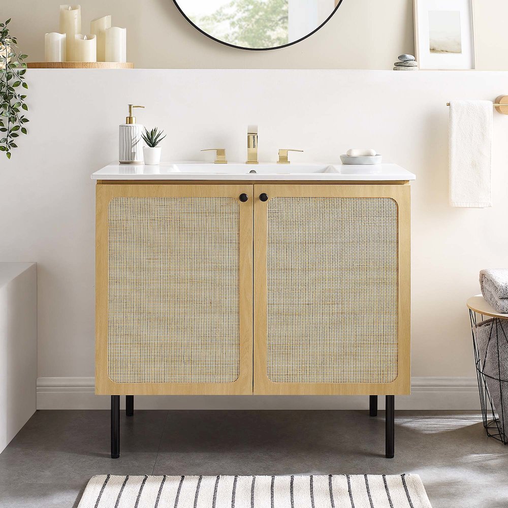 Chaucer 36" Bathroom Vanity Cabinet (Sink Basin Not Included). Picture 10