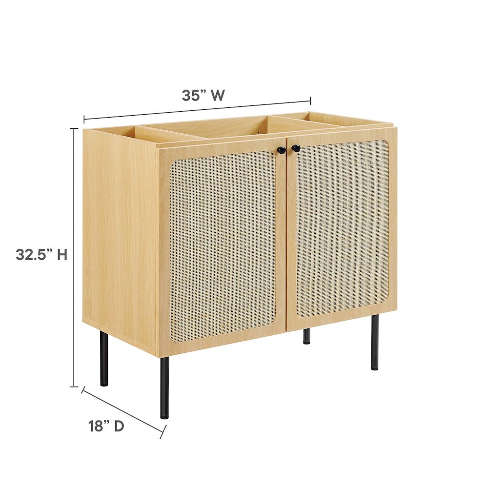 Chaucer 36" Bathroom Vanity Cabinet (Sink Basin Not Included). Picture 2