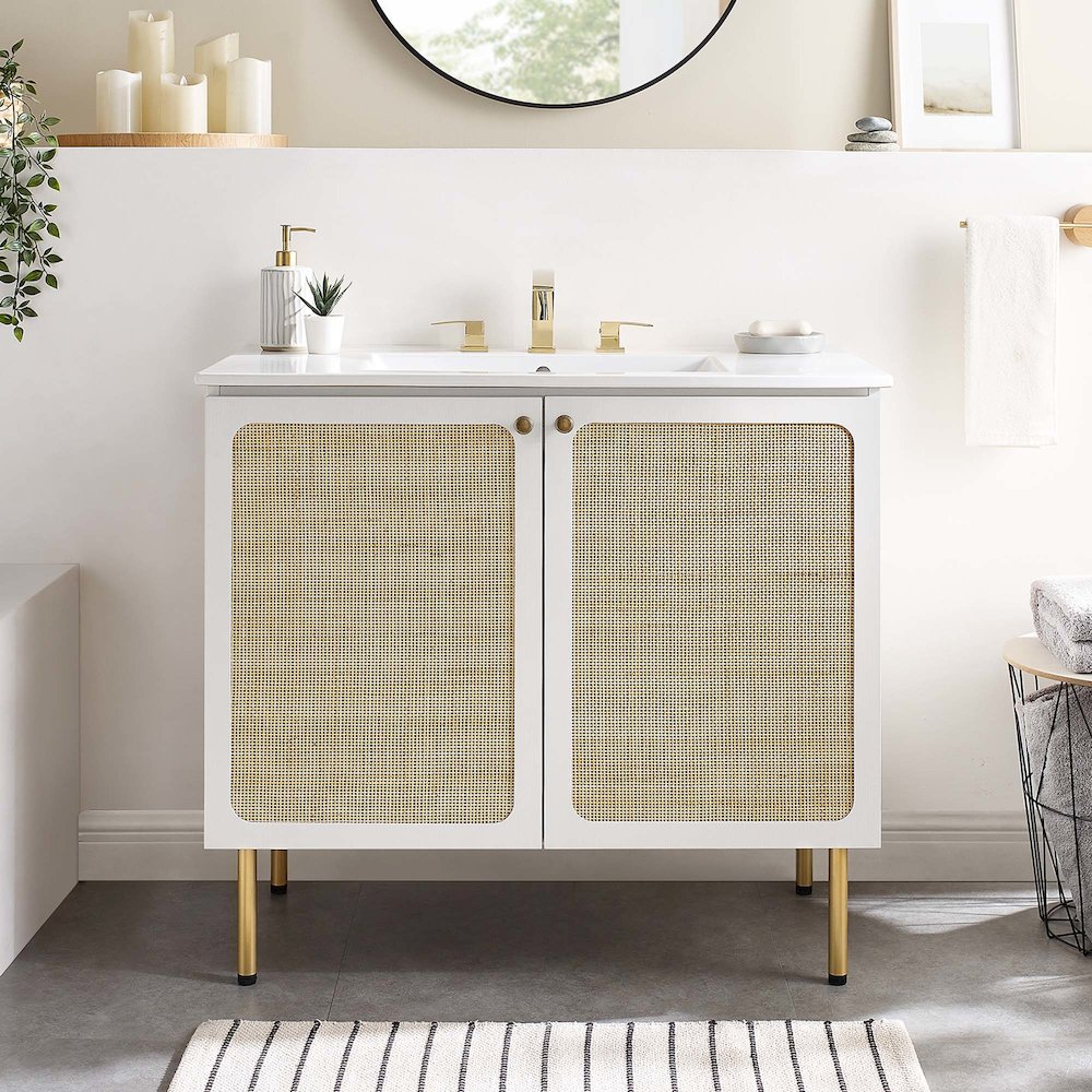 Chaucer 36" Bathroom Vanity Cabinet (Sink Basin Not Included). Picture 10