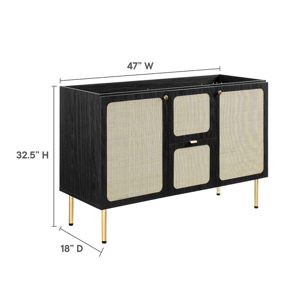 Chaucer 48" Bathroom Vanity Cabinet (Sink Basin Not Included). Picture 3